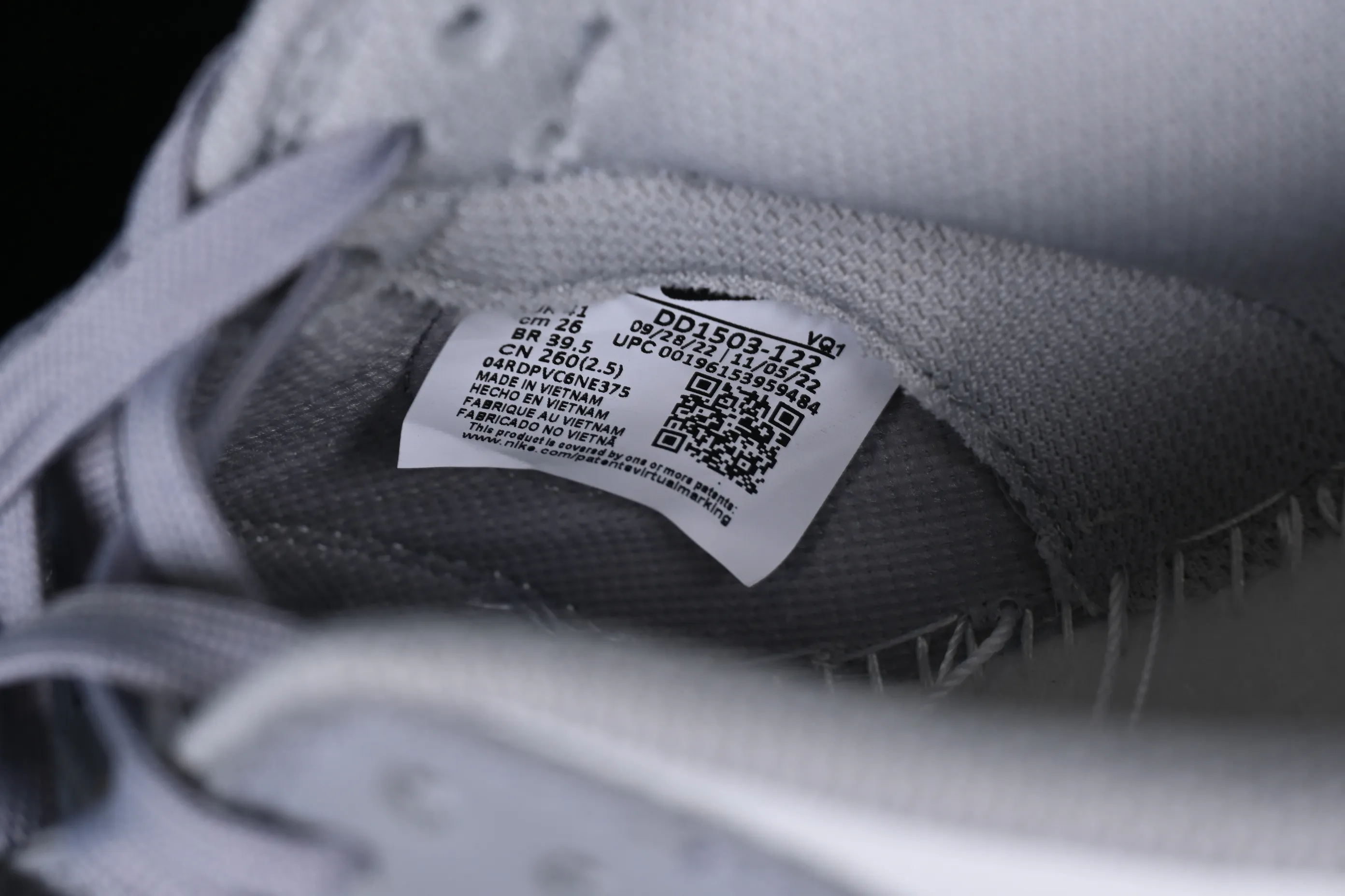 All categories Nk SB Dunk series Nk SB Dunk Low low-top sneakers Nk Dunk Low "Grey White" gray burgundy low-top retro sports and leisure sneakers DD1503-122